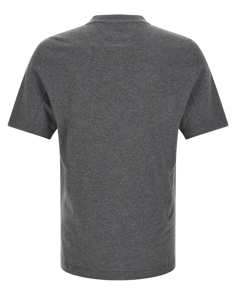 Brunello Cucinelli Men's Gray Cotton T-Shirt Gray