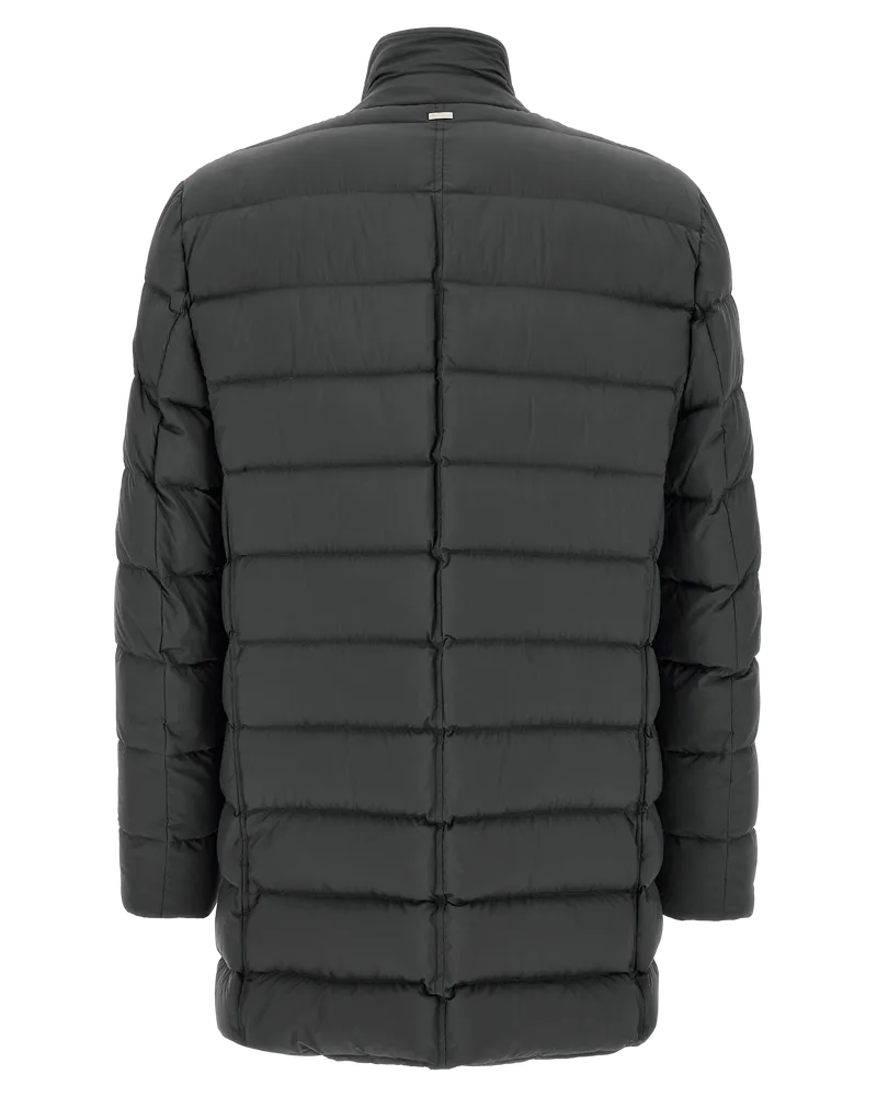 Herno Men's Gray Polyamide Coat Clothing Gray