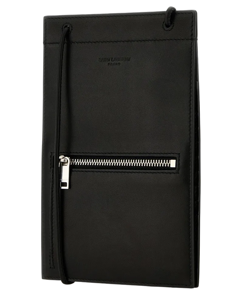 Saint Laurent Nero Portafogli Wallet Black