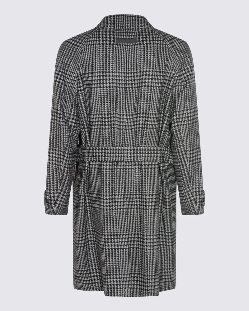 Ermenegildo Zegna Men's Coats Grey-Black _ws Se Grey/black Gray