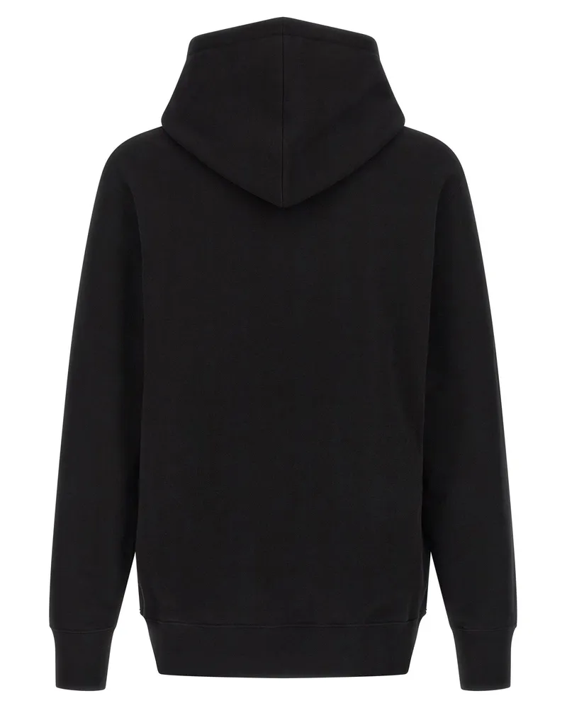 Alexander McQueen Digital Lace Skull Print Hoodie — Black Black
