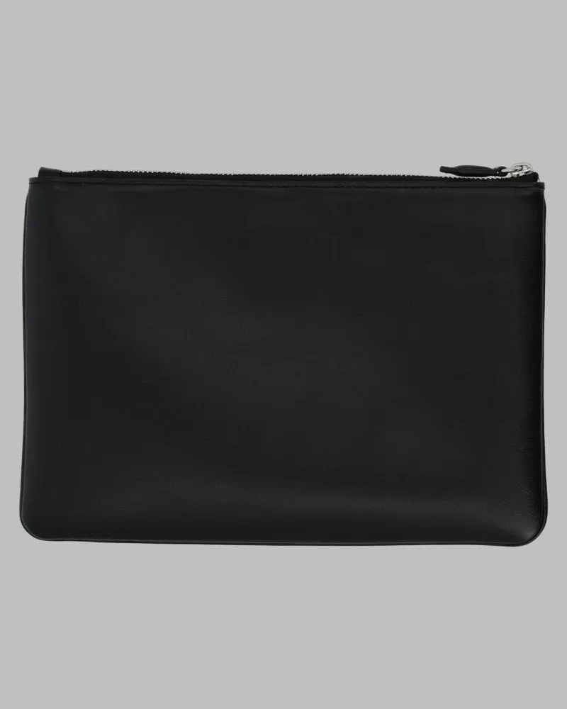 Kenzo Men's Clutch Tulip Leather Black Cow Bags Black