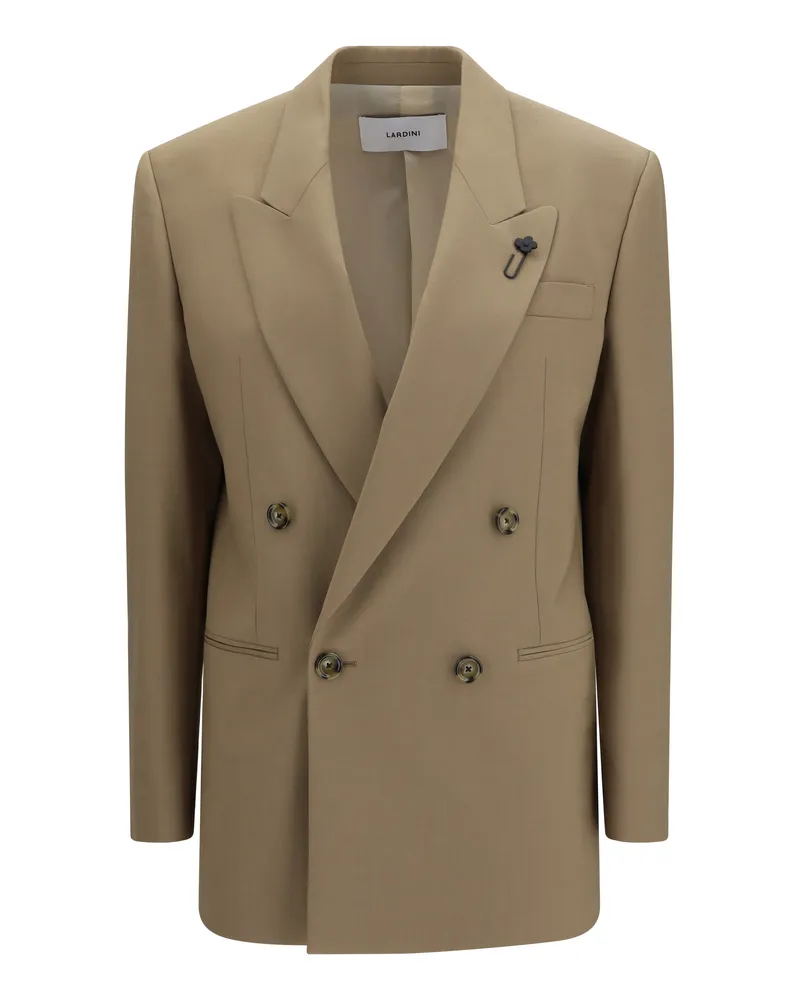 LARDINI Women's Blazer Cameron Beige Wool (ovis Aries) Blazers Jacket Beige