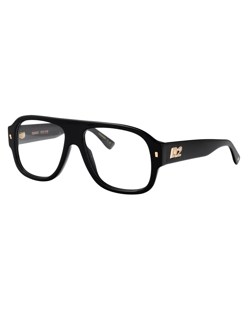 Dsquared2 Men's Sunglasses D20125 Black Acetate Glasses & Frames Black