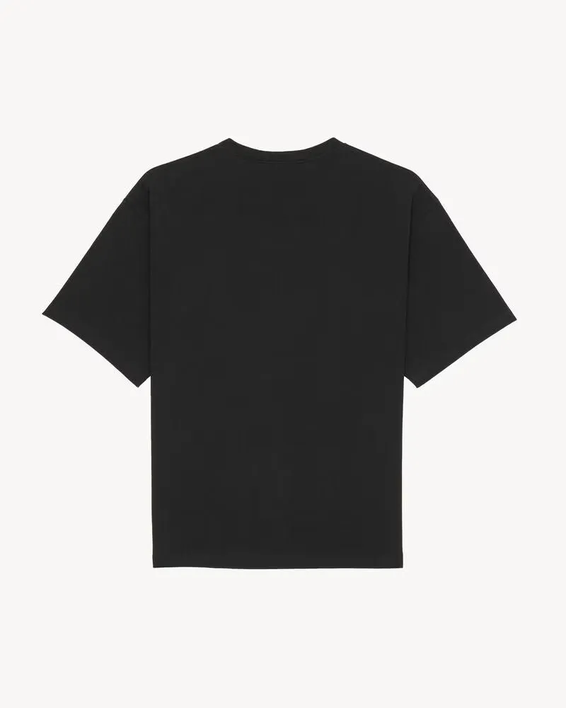 Saint Laurent Essential Crewneck T-Shirt — Black Black