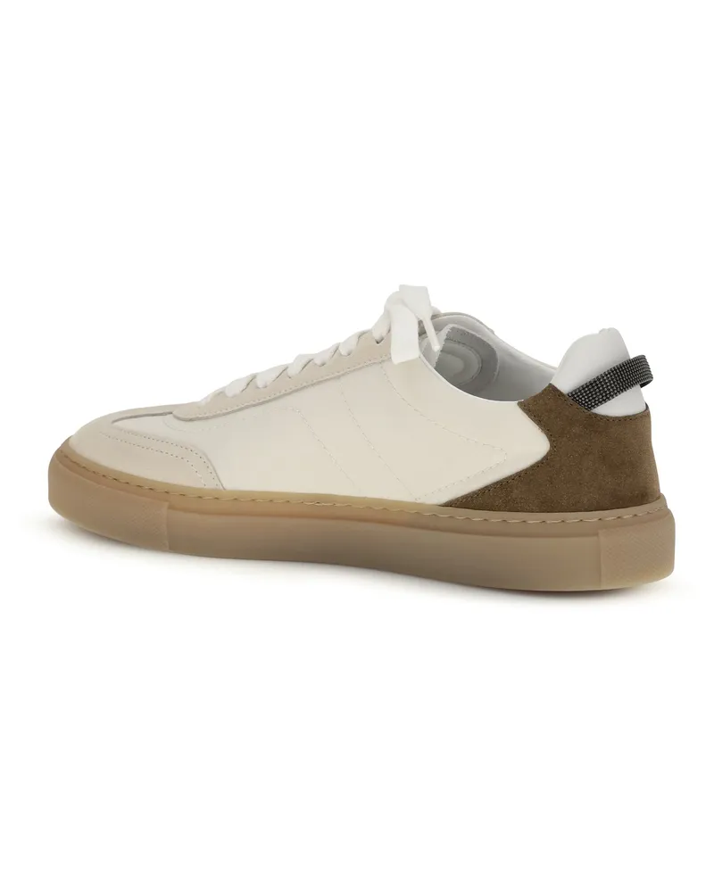 Brunello Cucinelli Women's Sneakers Precious Loop Ivory Trainers White