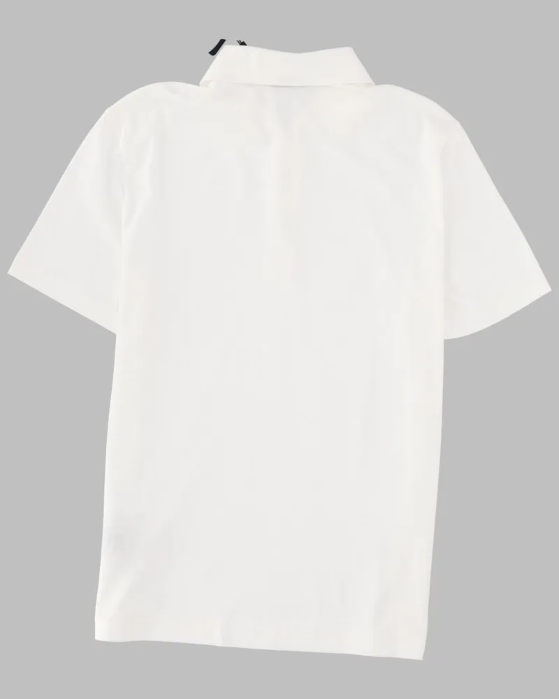 Herno Cotton Polo Shirt — White 