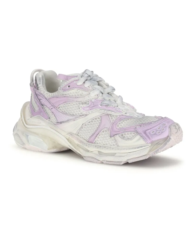 Balenciaga Women's Runner 2 Sneakers Grey - Pink Gray