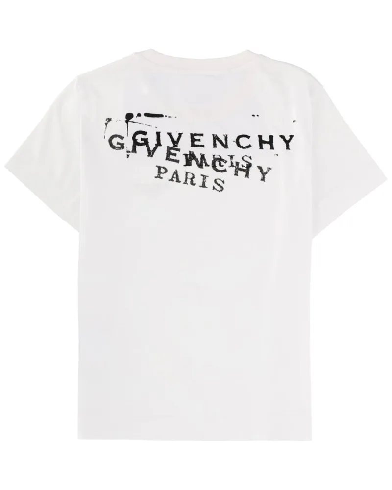 Givenchy Logo-Embroidered T-Shirt — White White