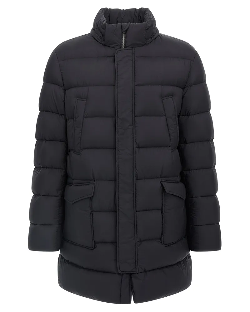 Herno Men's Black Polyamide Coat Clothing Black