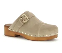 Jeannette Clog Mule — Beige