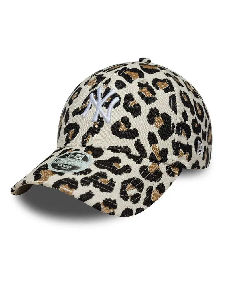 New Era Men's Baseball Cap 9forty Leopard Light Beige Polyester Hat Beige