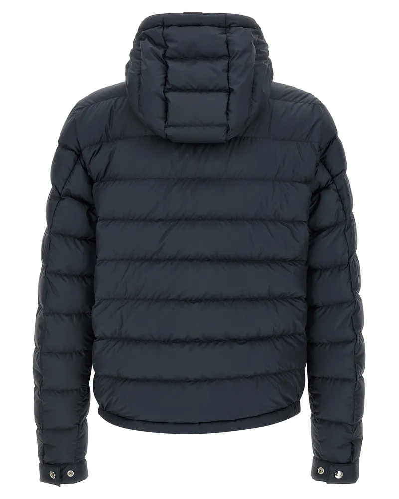 Moncler Men's Blue Polyester Full-Length Jacket Clothing Navy