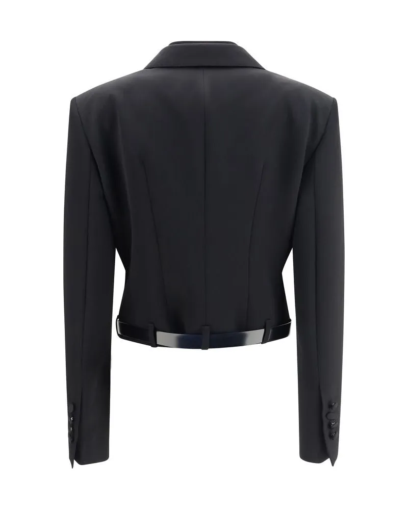 Dolce & Gabbana Women's Black Wool Oves Aries Jacket Clothing Black