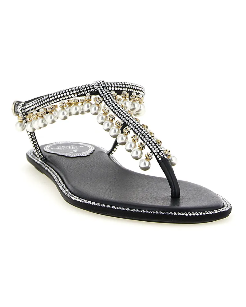 René Caovilla Diana Sandals — Black Black