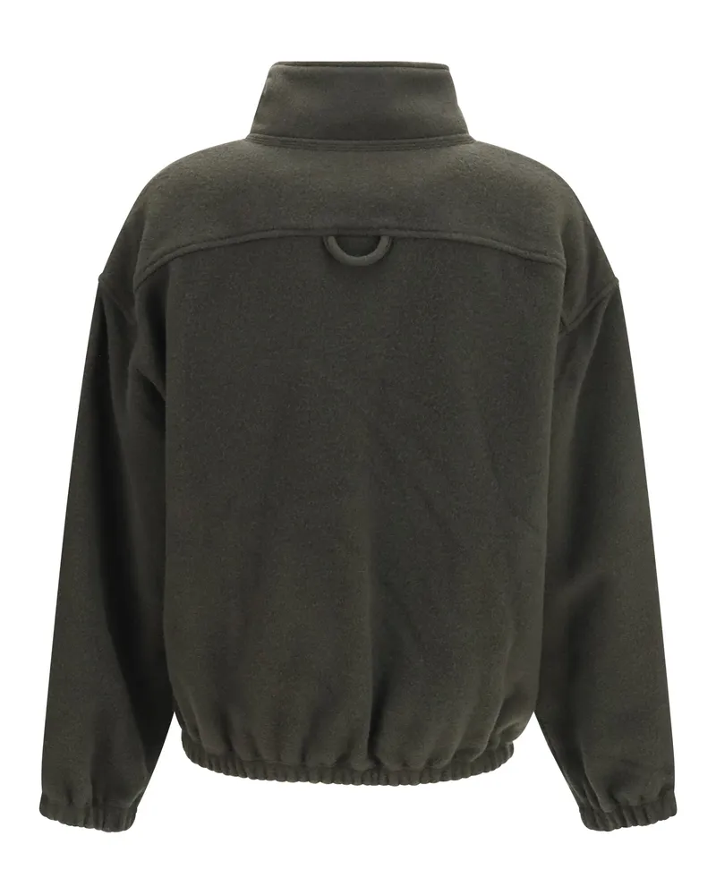Rier Women Polar High-Neck Zip Jacket Taupe Fleece Wool Ovis Aries Knitwear 