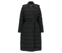 Quilted Down Jacket — Black