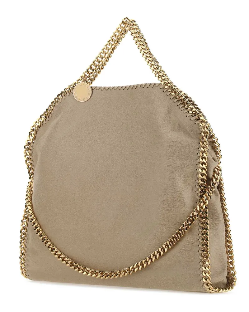 Stella McCartney Women's Cappuccino Shaggy Deer Falabella Fold Over Handbag 9300 Borse A Mano Bag Beige
