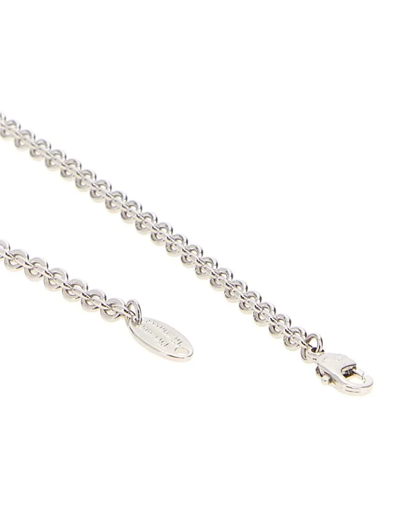 Vivienne Westwood Women's Man. Satyr Pendant Platinum Metal Fibre Collane Necklaces Silver