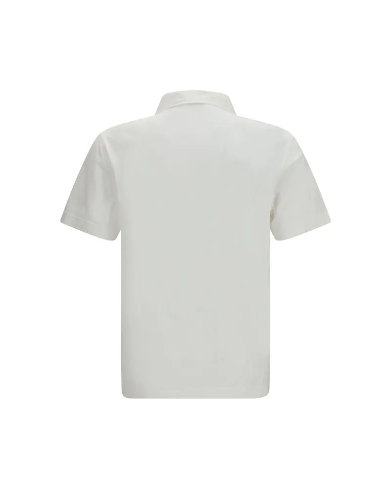 Burberry Men's White Cotton Polo Shirt White
