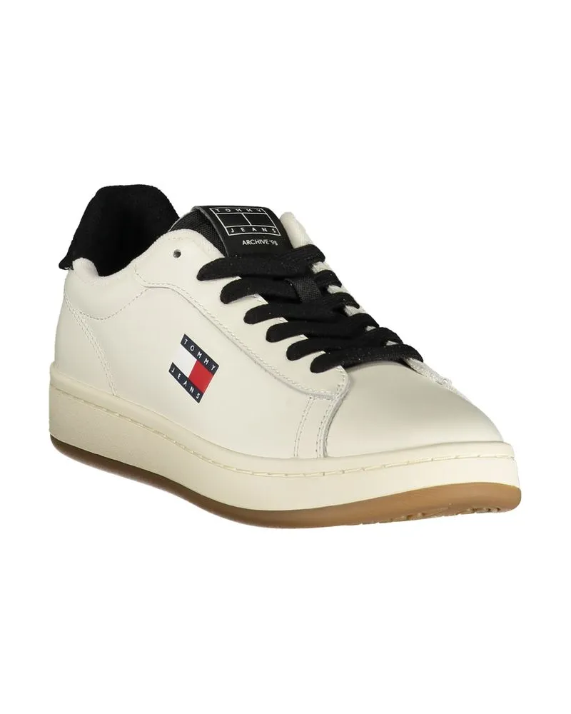 Tommy Hilfiger Lace-up Logo Sneaker — White White