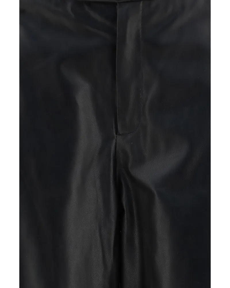 Arma Leather Trousers — Black 