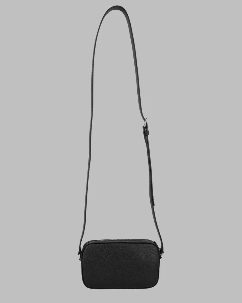 Valentino Garavani Leather Shoulder Bag — Black Black