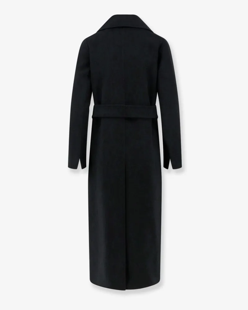 Max Mara Women's Virgin Wool Coat Poldo Black Black