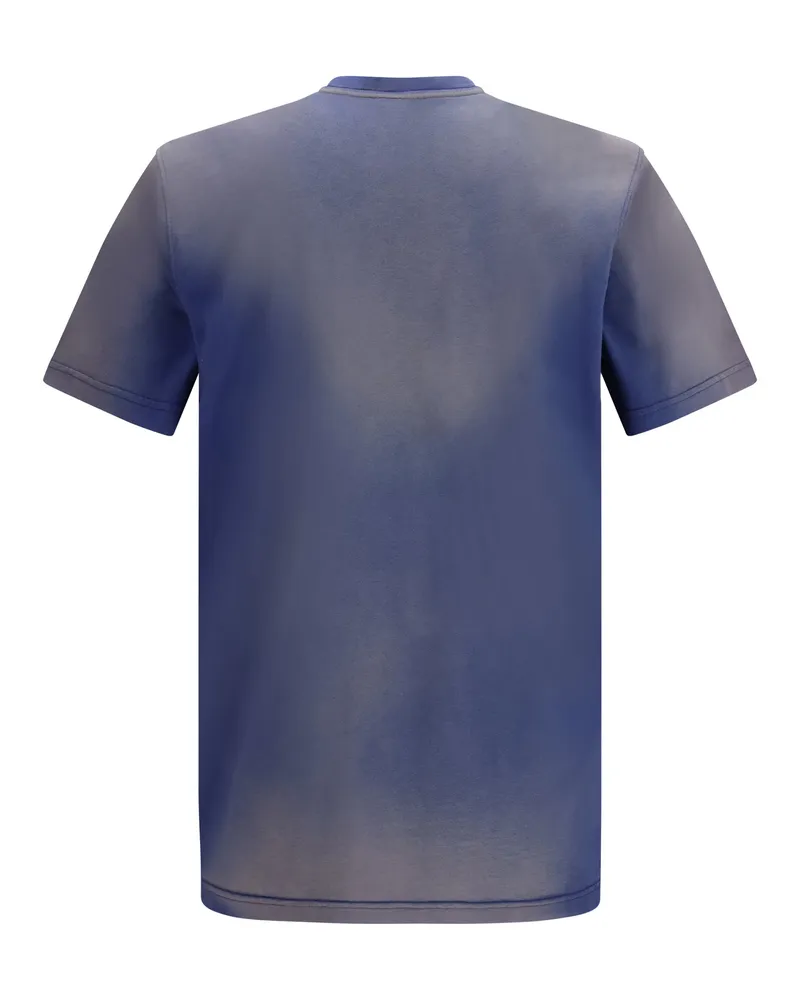 Moschino Men's T-Shirt Organic Cotton Patterned Blue T-Shirts And Polos Blue