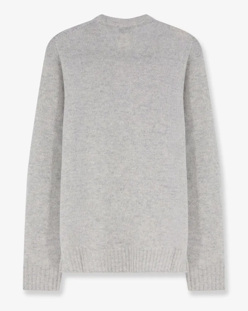 ALYSI Women's Sweater Merino-Cashmere Grey Merino Wool Gray