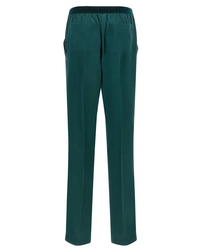 Tom Ford Silk Satin Pajama Trousers — teal Teal