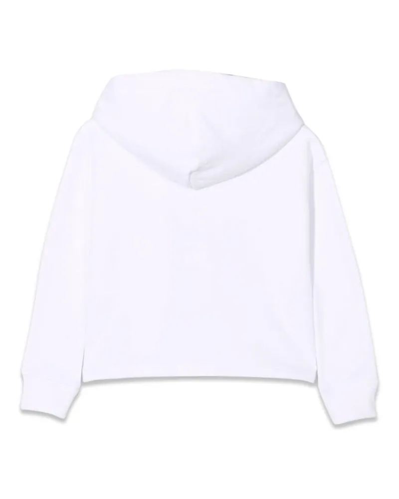 Ralph Lauren Hooded Cotton-Blend Knit Sweatshirt — White White