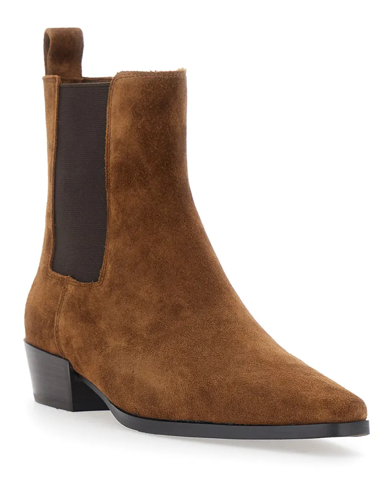 Strategia / JFK Women's Ankle Boot Nina Bootie Brown Leather Brown