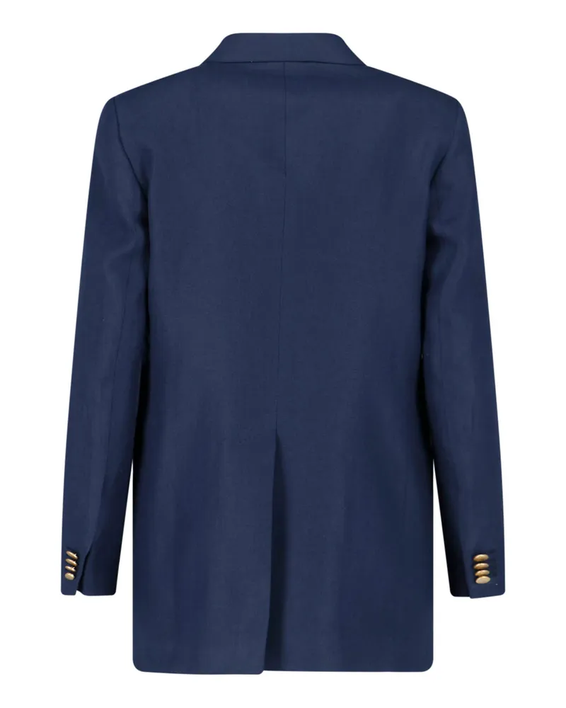 Tagliatore Women's Jackets Blue Linen Navy