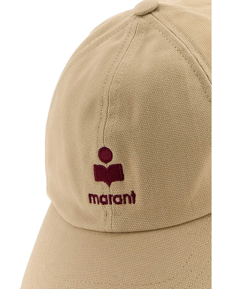 Isabel Marant Women's Sand Cotton Tomas Baseball Cap Beige Exterior: Cappelli Hat Beige