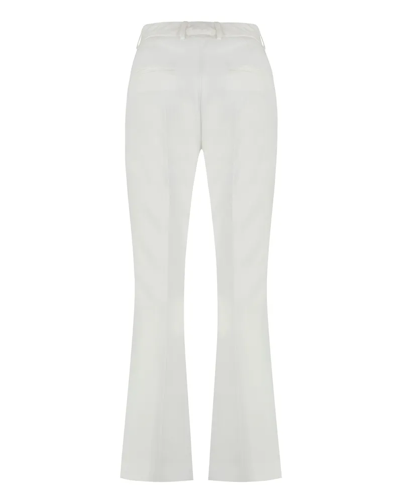 PT TORINO Stretch Cotton Trousers — White White