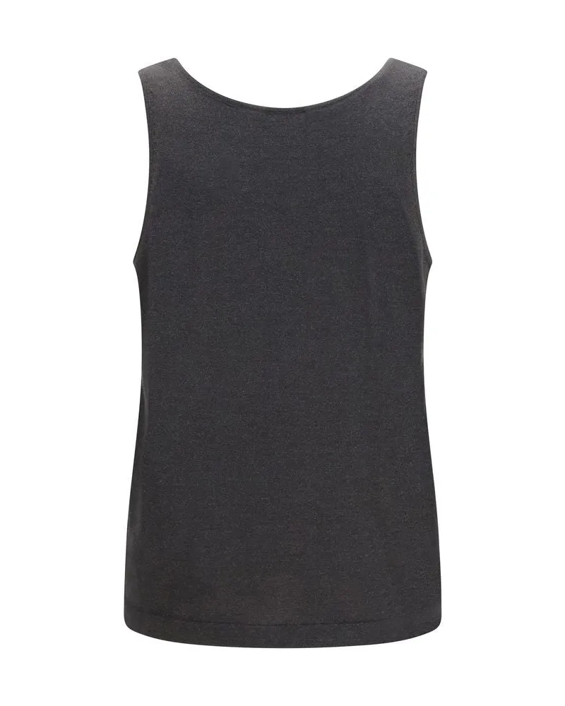 Brunello Cucinelli Women's Gray Cashmere Tank Tops Gray