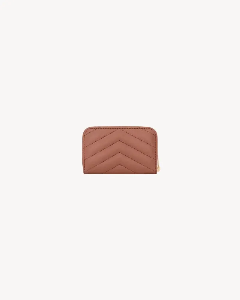 Saint Laurent E25 Portfolio Wallet — Rose Rose