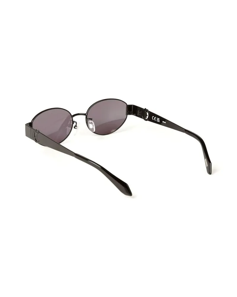 Just Cavalli Women's Sunglasses Total Gloss Black Metal Eyewear Black