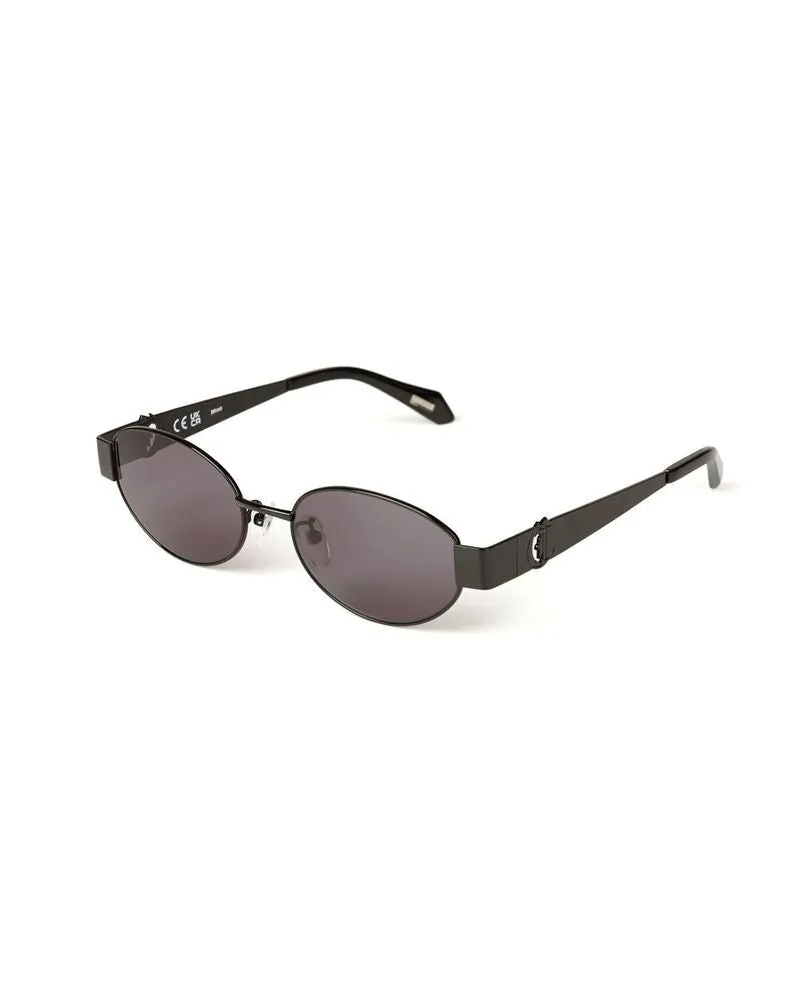 Just Cavalli SJC152 Metal Round Sunglasses — Black Black
