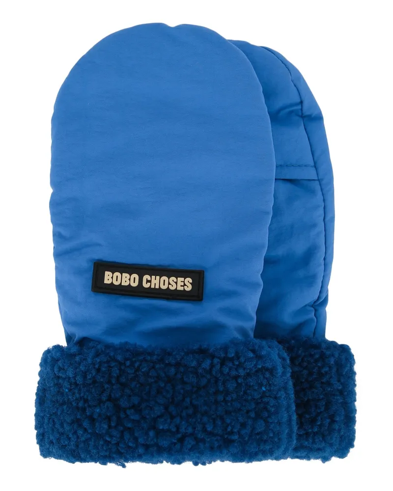BOBO CHOSES Choses Mittens — Blue Blue