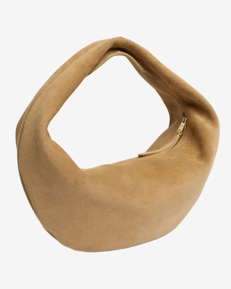 KHAITE Women's Hobo Bag Olivia Beige Baby Calfskin Leather Shoulder Beige