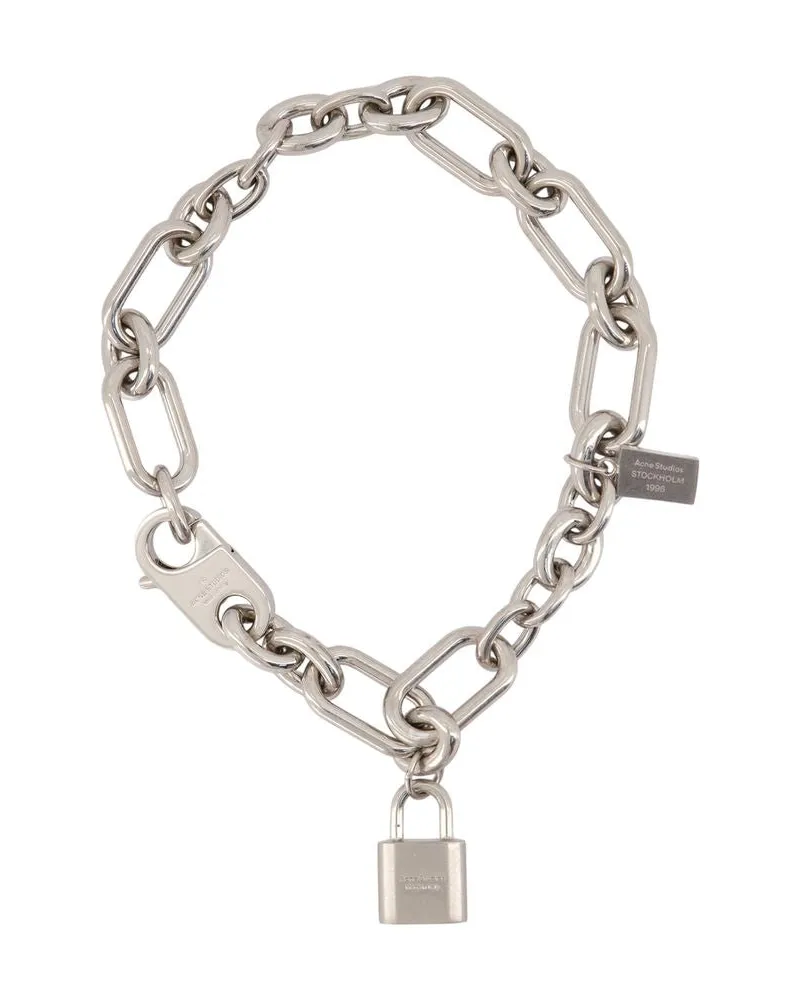 Acne Studios Men's Fn Ux Jewe000491 Necklace Metal Silver Jewelry-Watches Necklaces Silver
