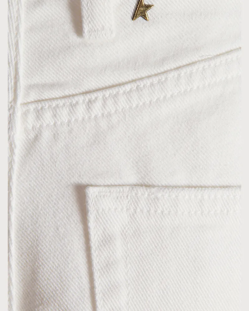Golden Goose Women's Straight-Leg Jeans White Ss25 W White