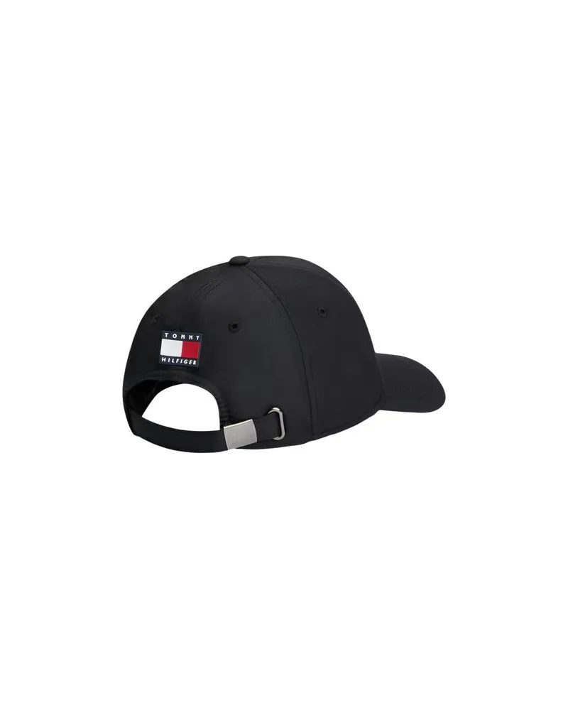 Tommy Hilfiger TO18866100009RO Recycled Polyester Baseball Cap — Black Black