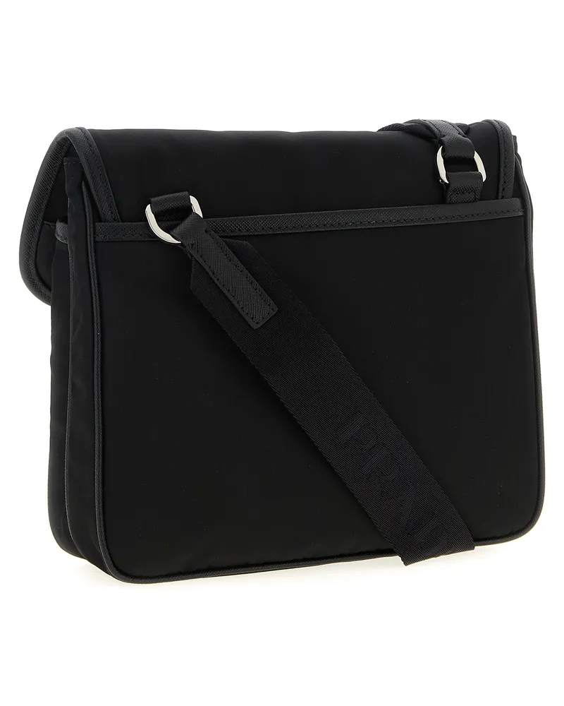Prada Men's Black Recycled Polyamide Crossbody Bag Black