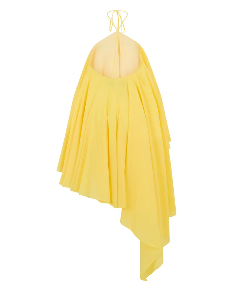 Jacquemus Women's Dress The Robe Triangle Yellow Cotton Yellow