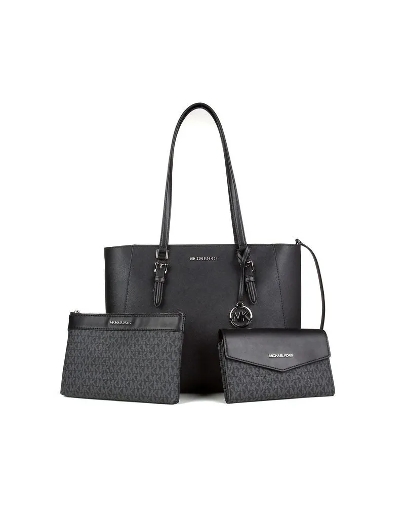 Michael Kors Women's Tote Black Polyester Tote-bags Black