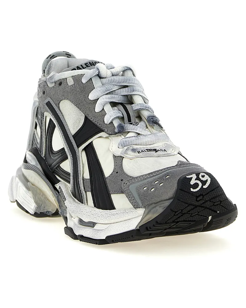 Balenciaga Women's Gray Polyethylene Athletic Sneakers Gray