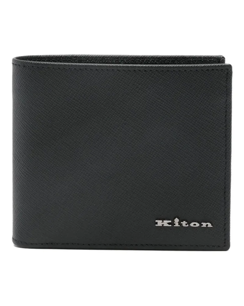 Kiton Women's Leather Wallet Aw25 M Black